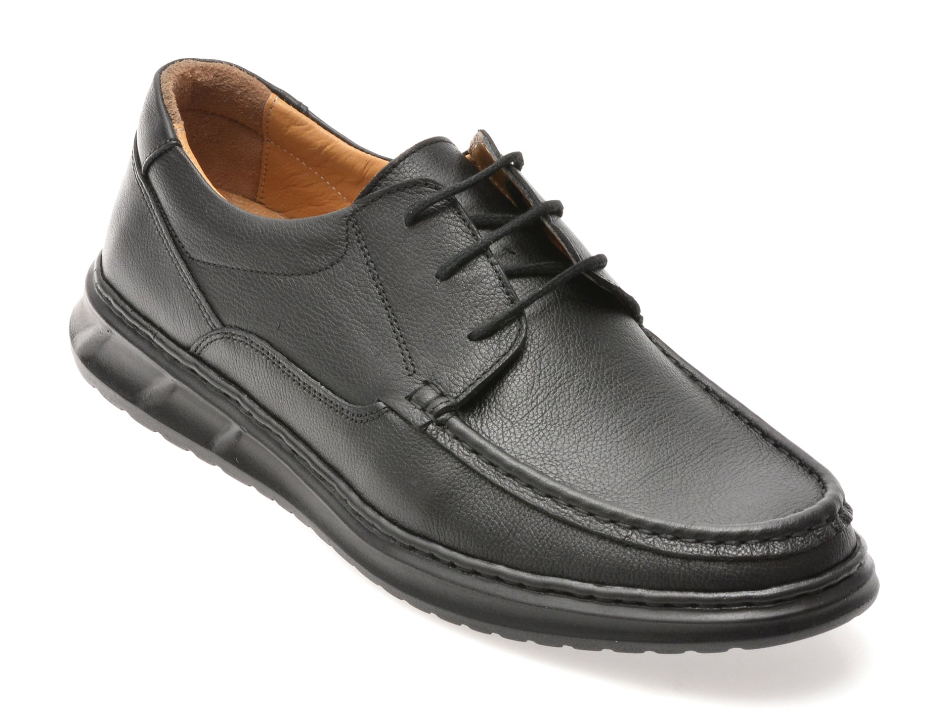 Mocasini SHOWMAN negri, SH4102, din piele naturala