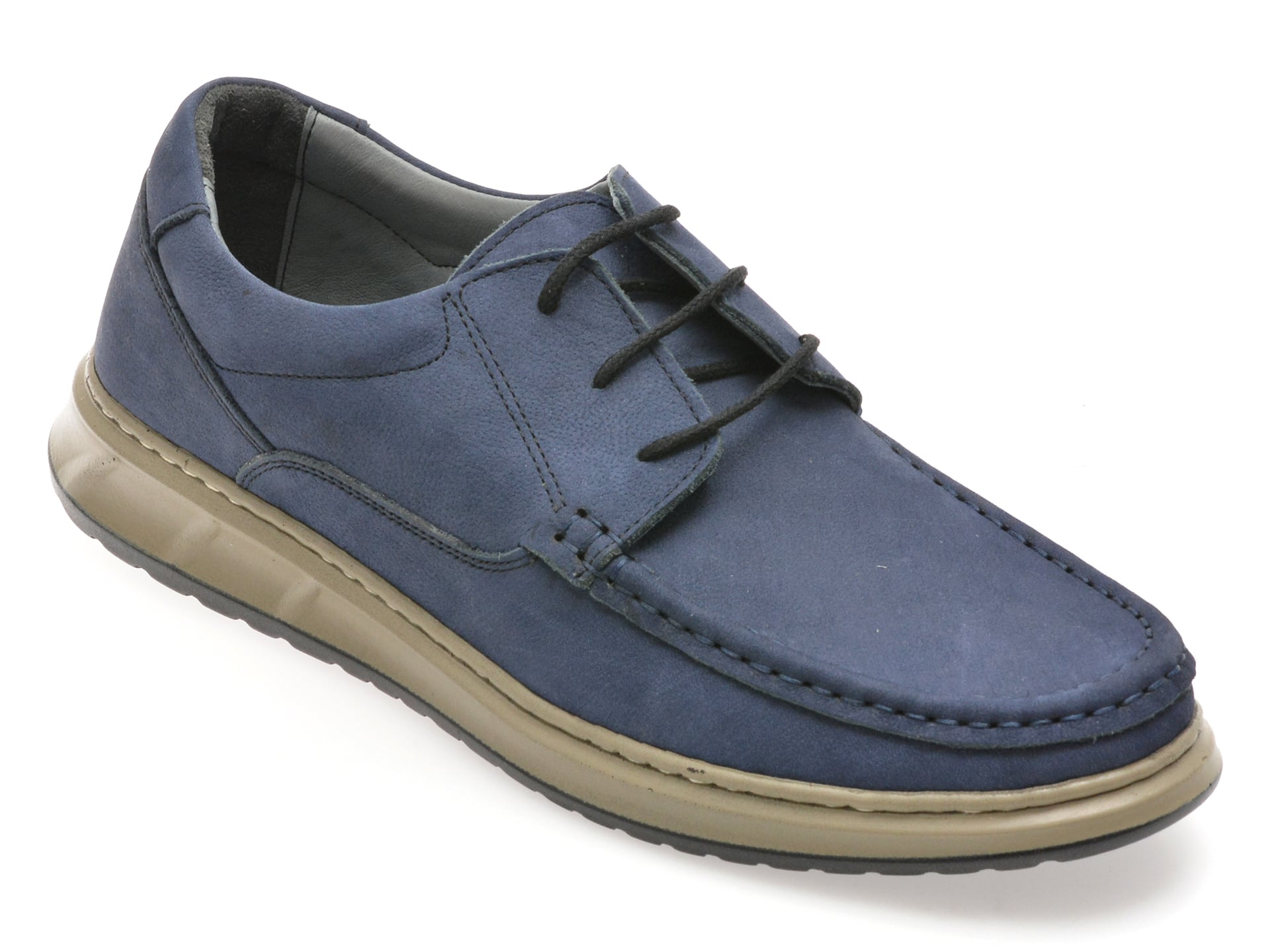 Mocasini SHOWMAN bleumarin, SH4102, din nabuc