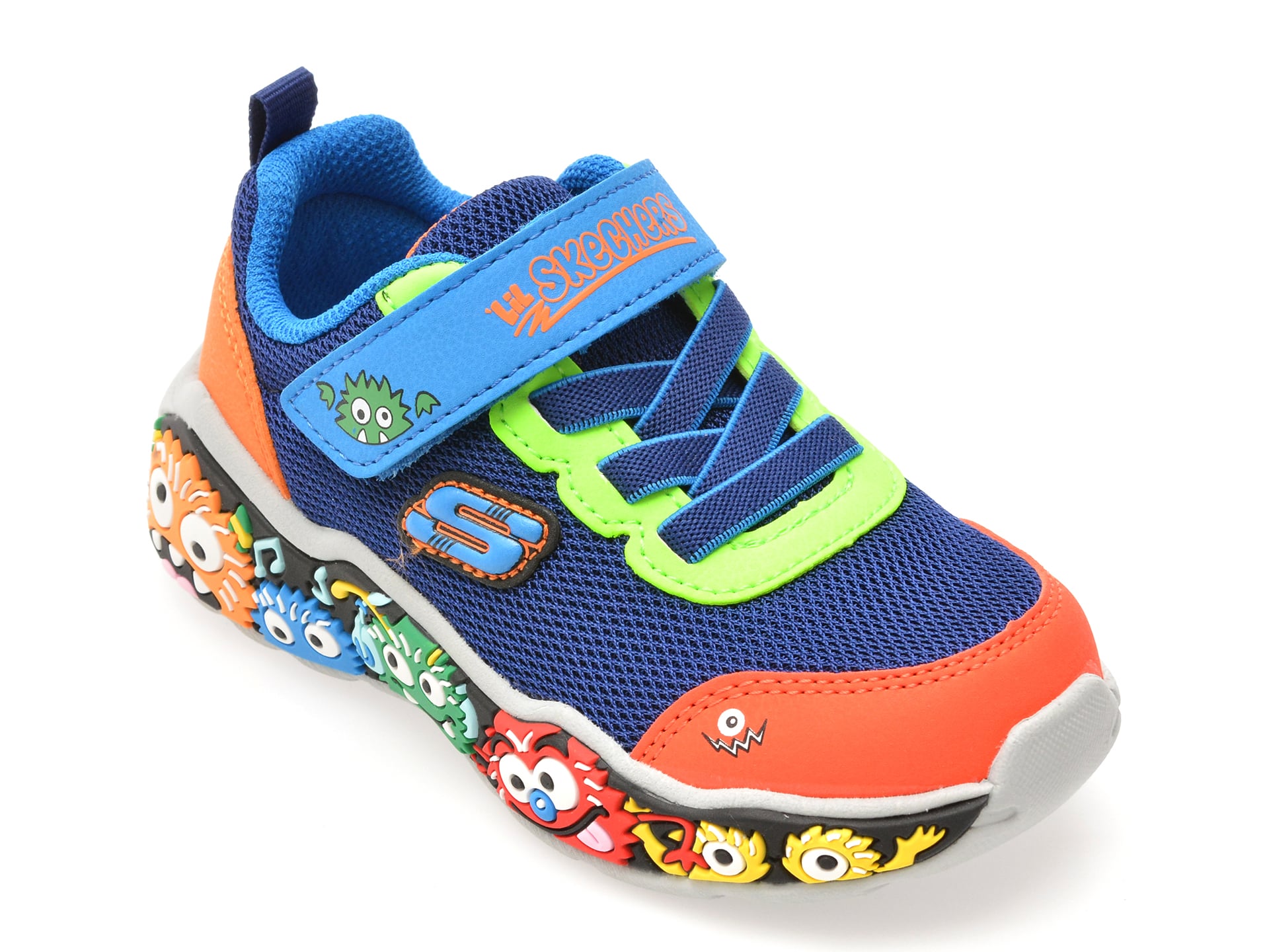 Pantofi sport SKECHERS bleumarin, PLAY SCENE, din material textil