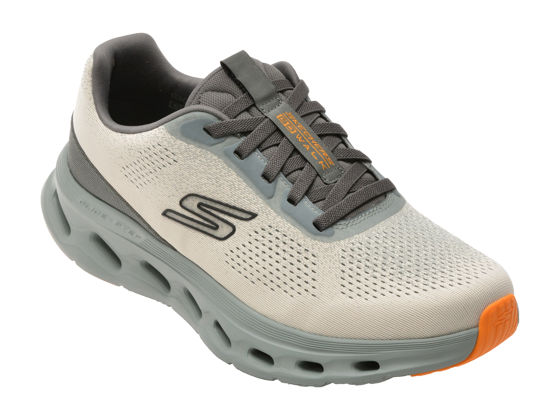 Pantofi sport SKECHERS gri, GO WALK GLIDE-STEP 2.0, din material textil