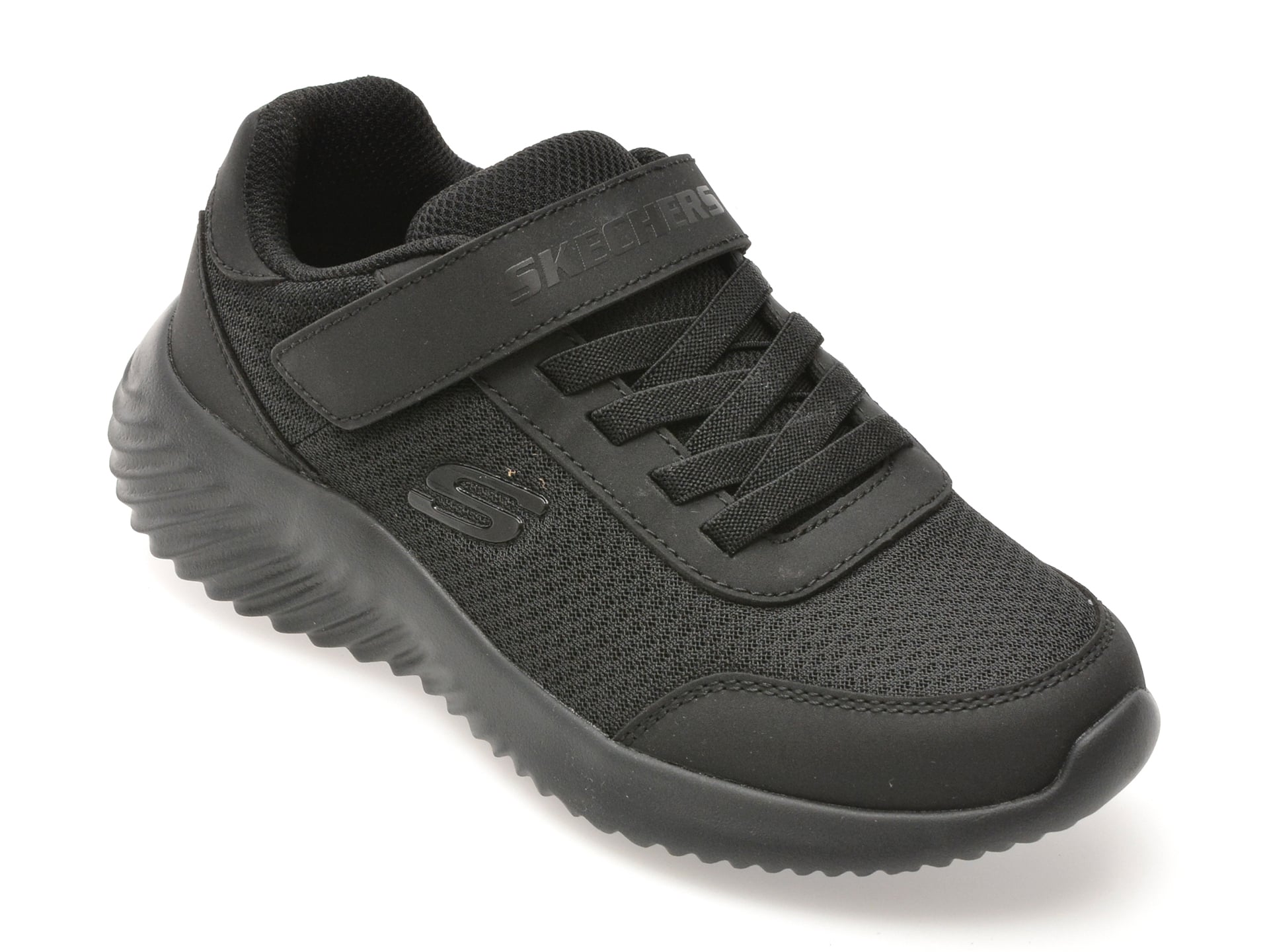 Pantofi sport SKECHERS negri, BOUNDER, din material textil