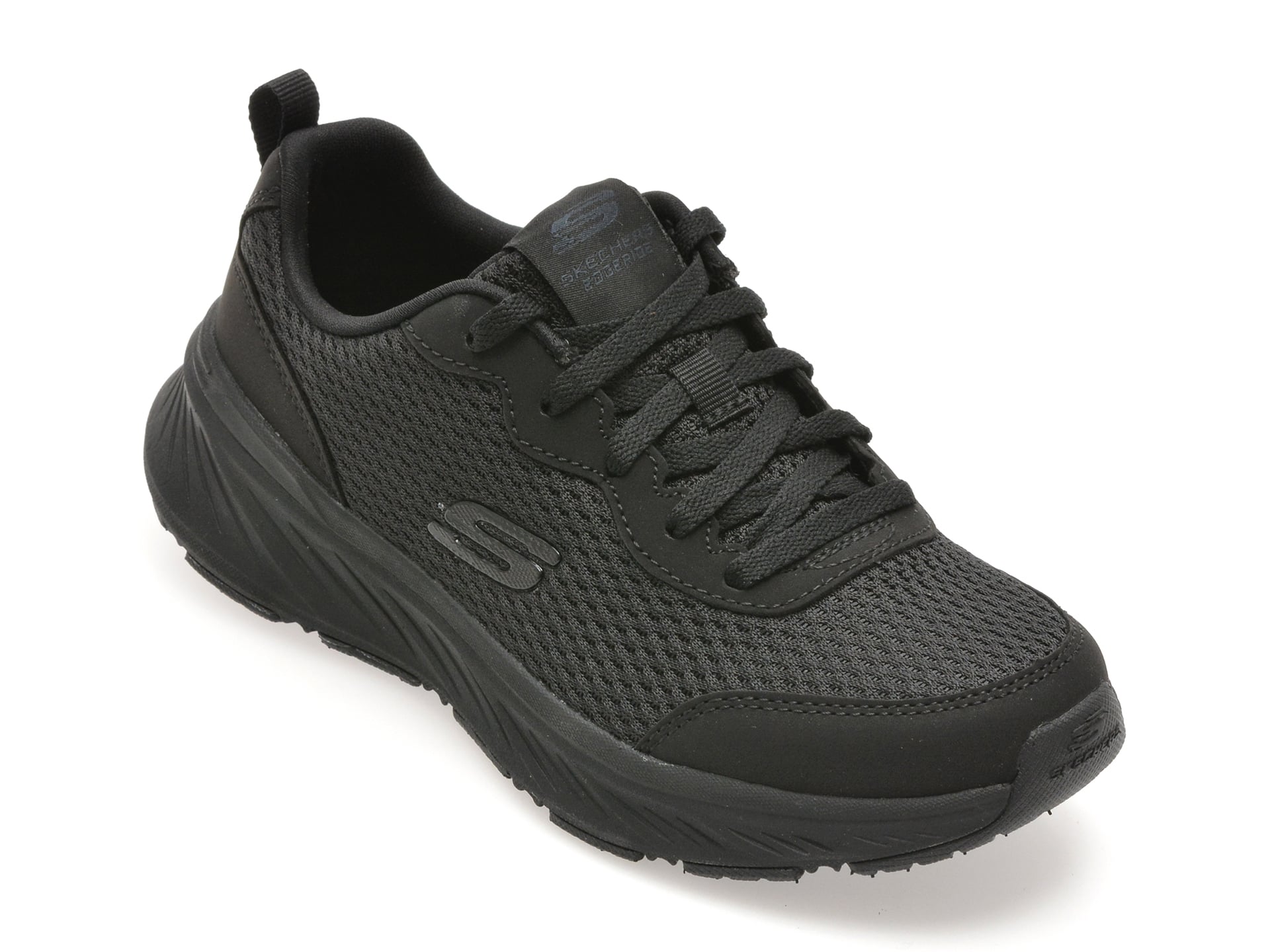 Pantofi sport SKECHERS negri, EDGERIDE, din material textil