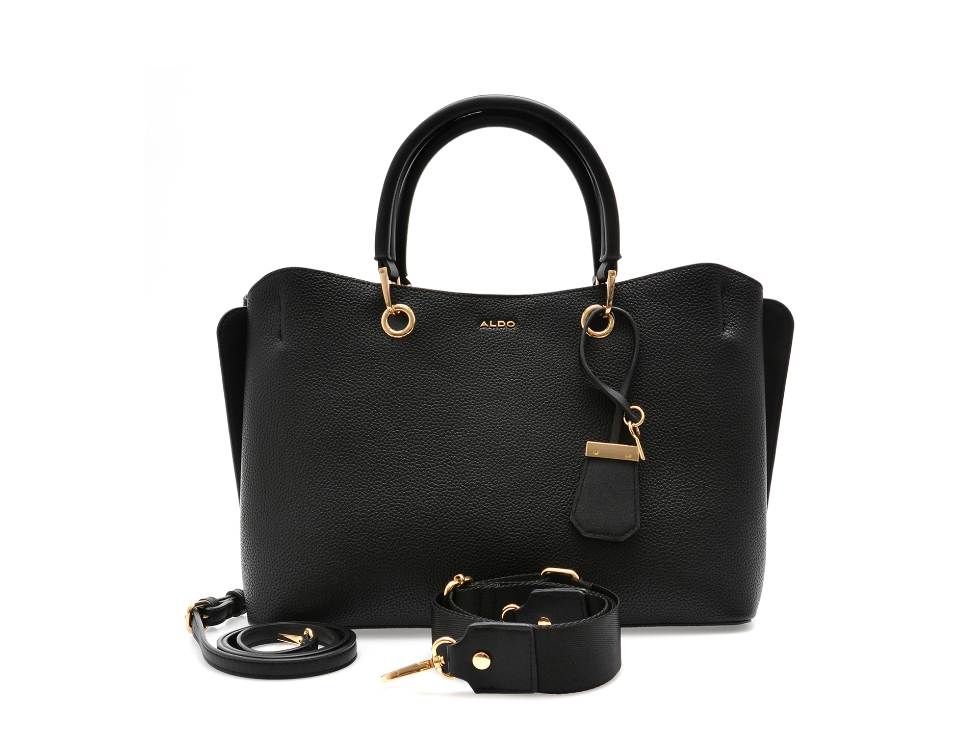 Geanta ALDO neagra, EILE 001, din piele ecologica