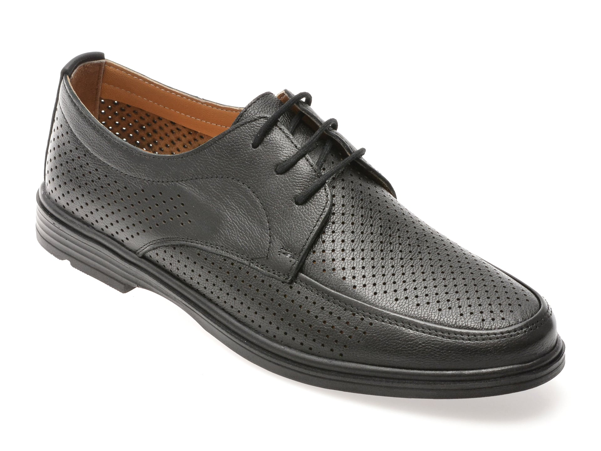 Pantofi SHOWMAN negri, SH8503, din piele naturala