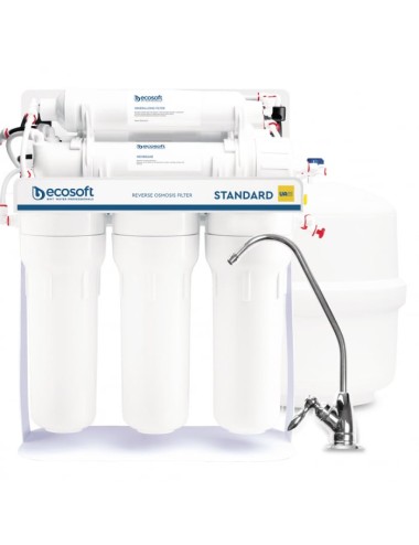 Purificator apa cu osmoza inversa Ecosoft cu mineralizare in 5 trepte si pompa booster