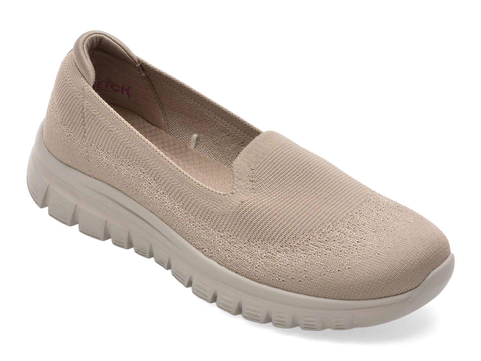 Pantofi sport SKECHERS gri, GRACEFUL, din material textil