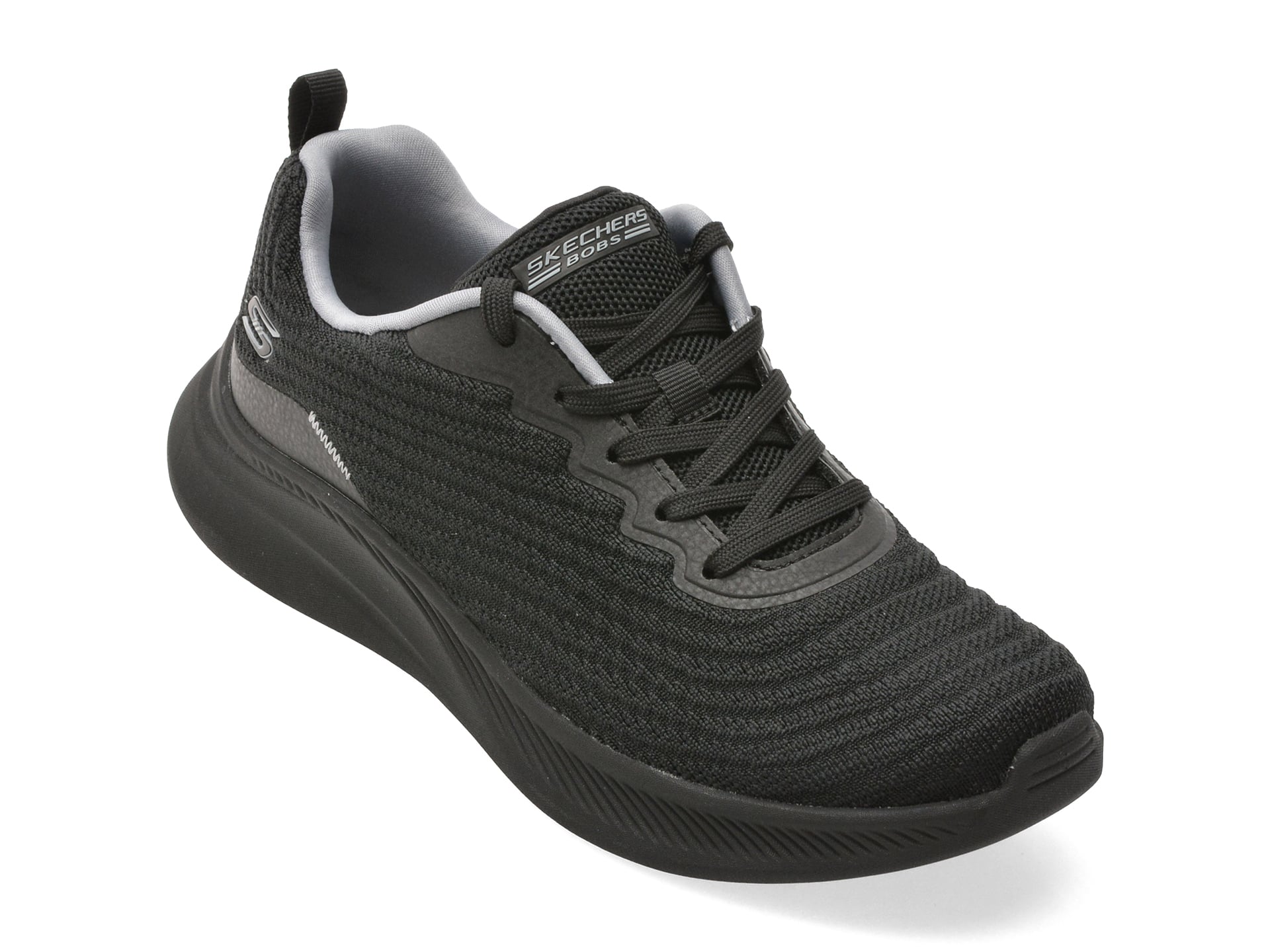 Pantofi sport SKECHERS negri, BOBS MODA FLEX, din material textil