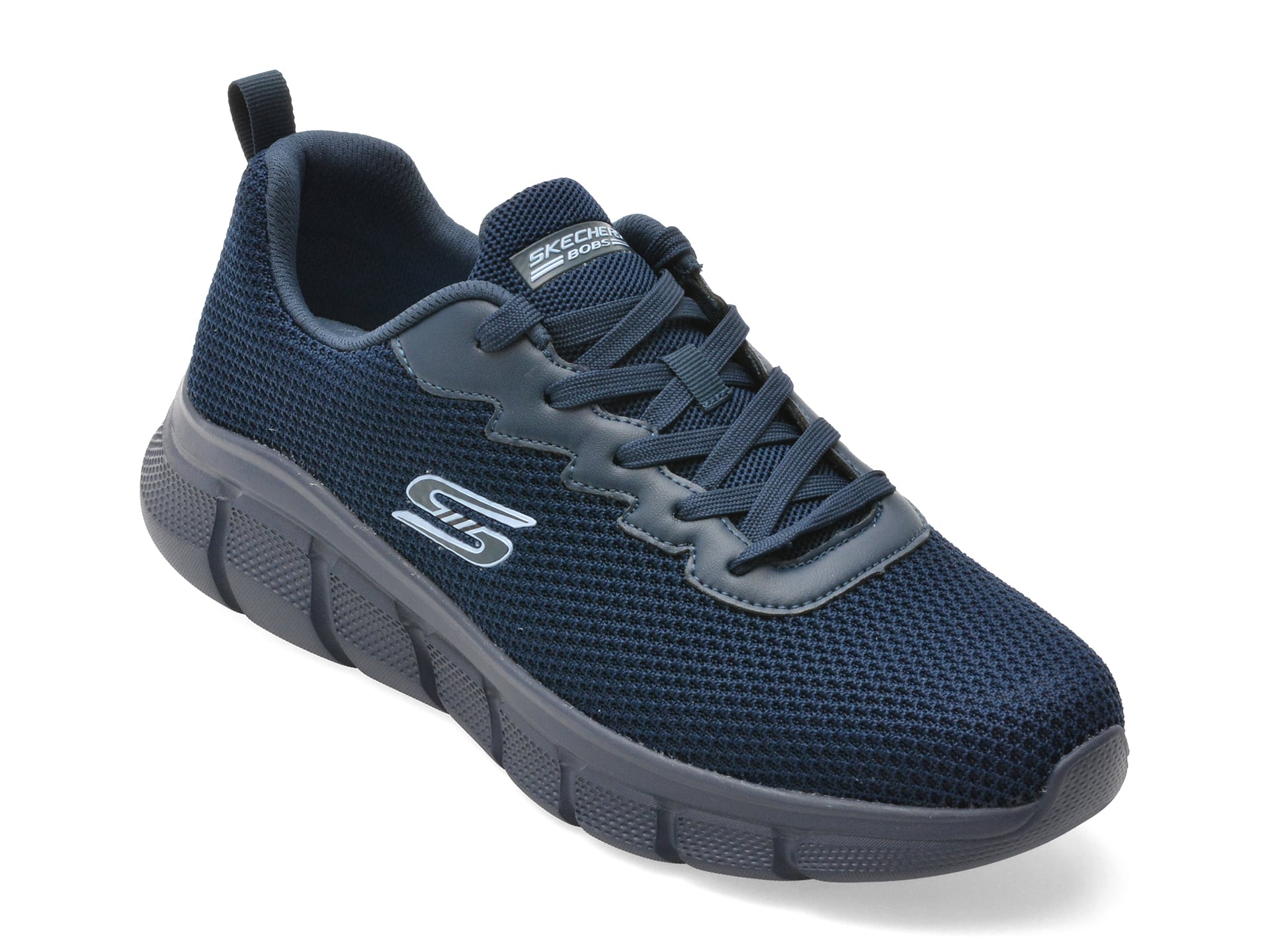 Pantofi sport SKECHERS bleumarin, BOBS B FLEX, din material textil