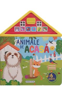 Carte cu sunete: Animale de acasa. 6 sunete