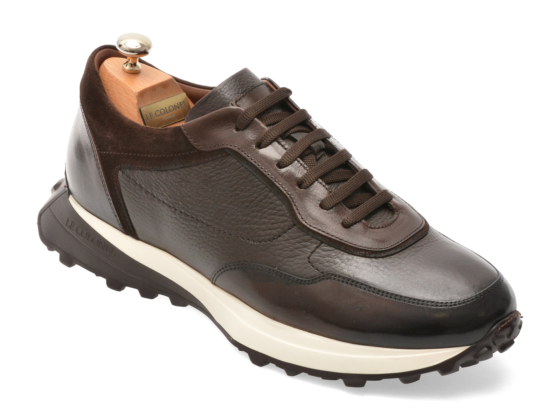Pantofi sport LE COLONEL maro, 66746, din piele naturala