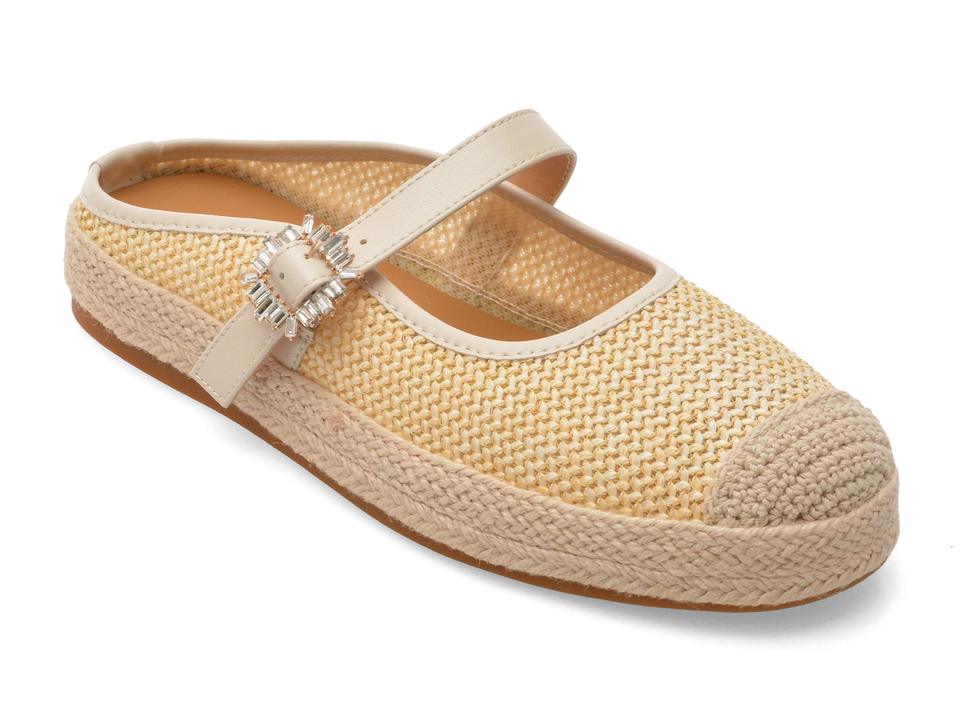 Papuci GRYXX bej, 196, din material textil