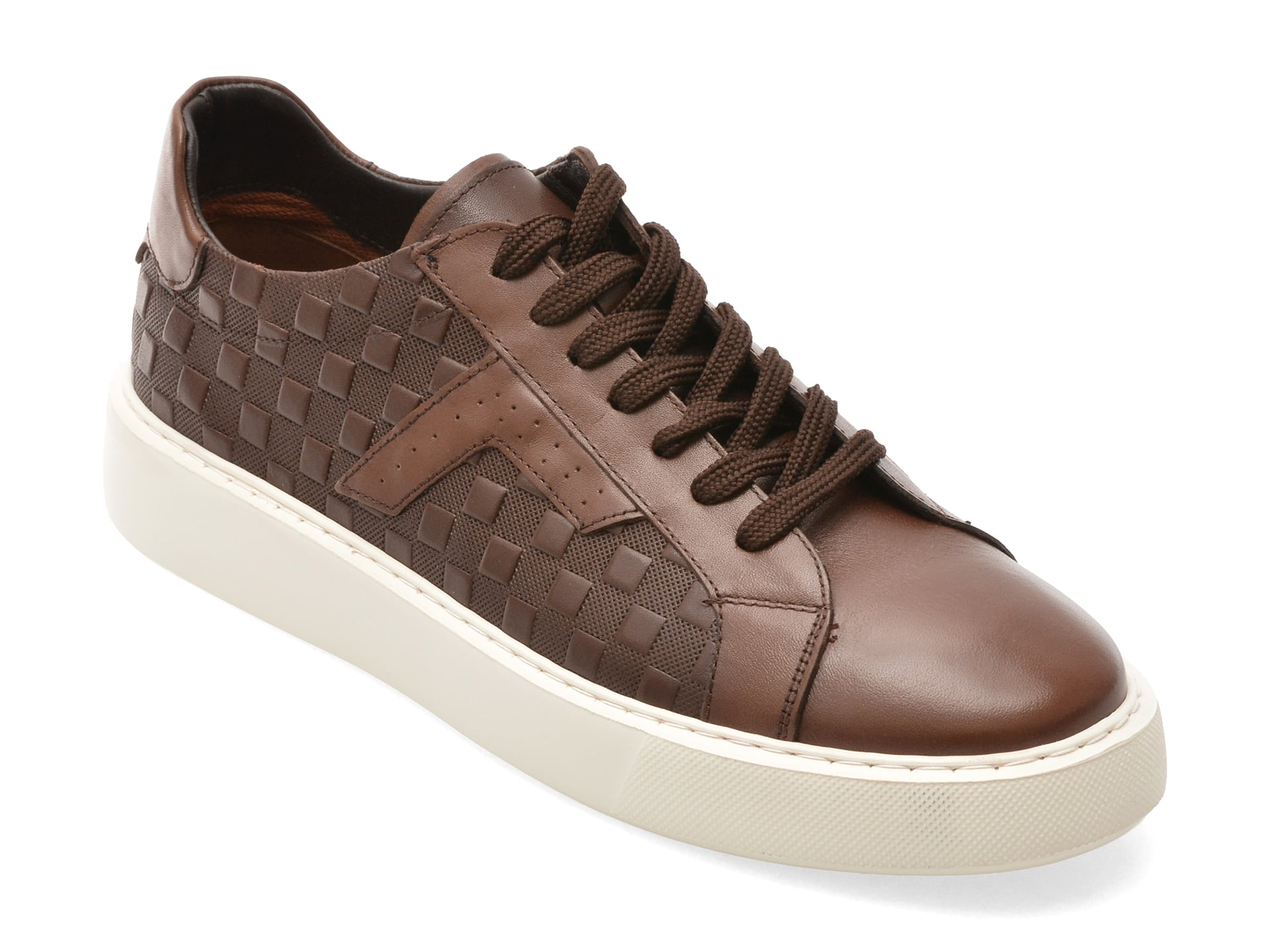 Pantofi sport BITE THE BULLET maro, WB001, din piele naturala