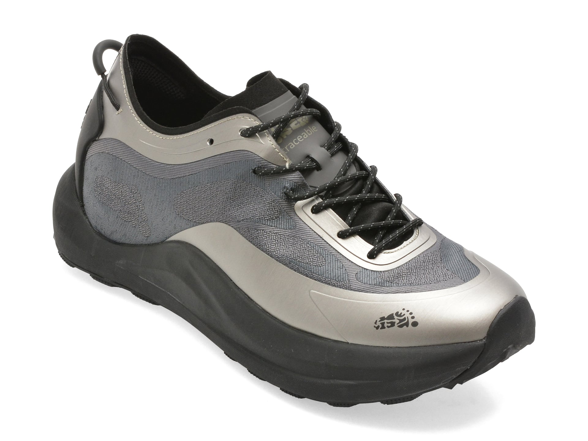 Pantofi sport TRACEABLE gri, 6665, din material textil