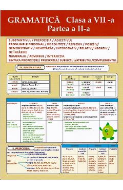 Plansa. Gramatica - Clasa 7 Partea 2