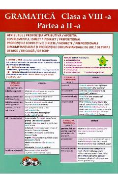 Plansa. Gramatica - Clasa 8 Partea 2