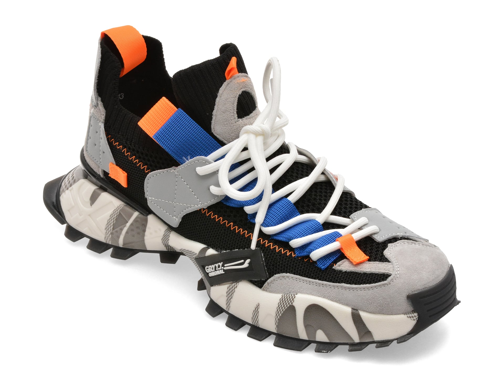 Pantofi sport GRYXX negri, 18159, din material textil