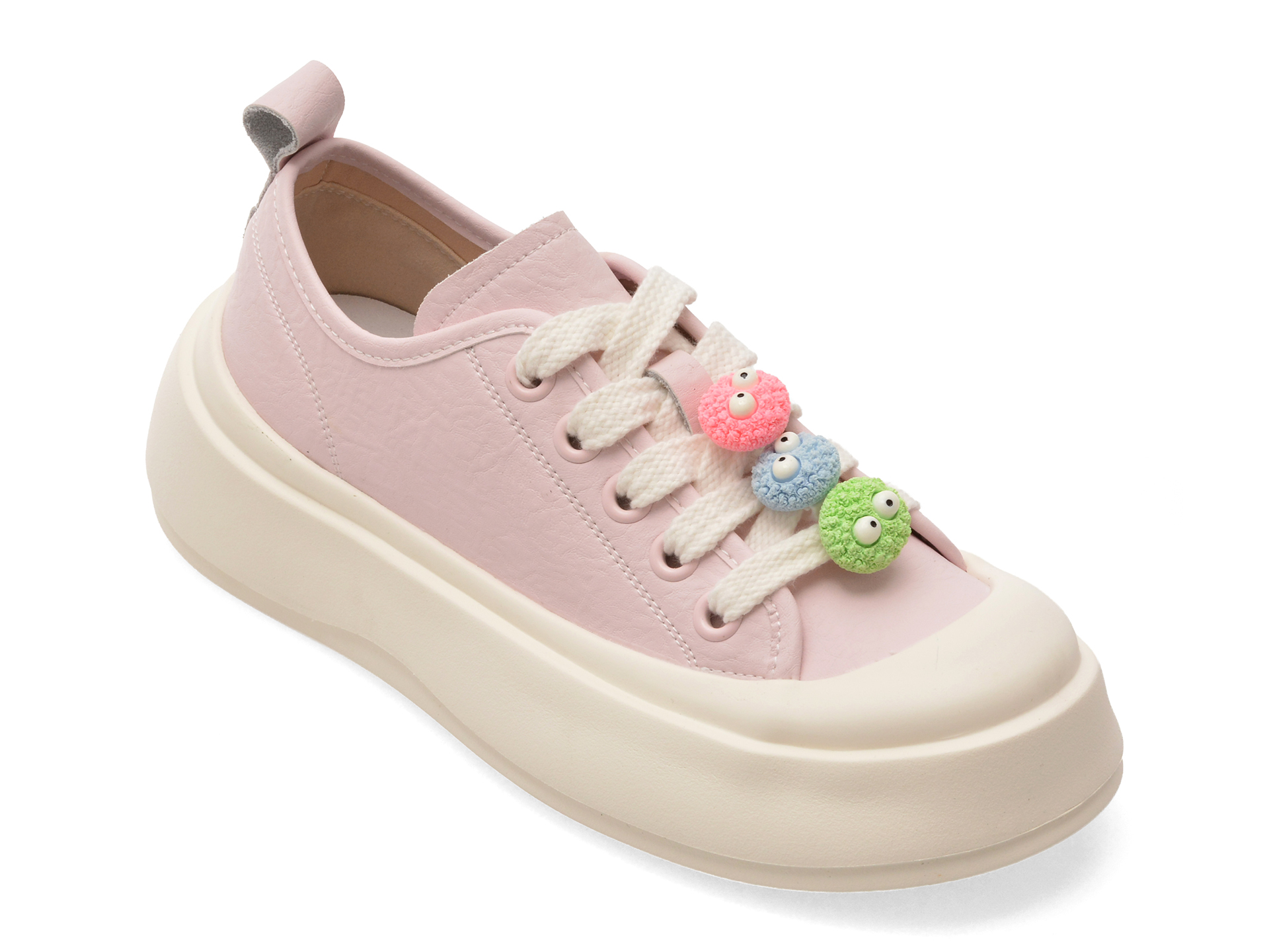 Pantofi sport PASS COLLECTION roz, MQ60013, din piele naturala