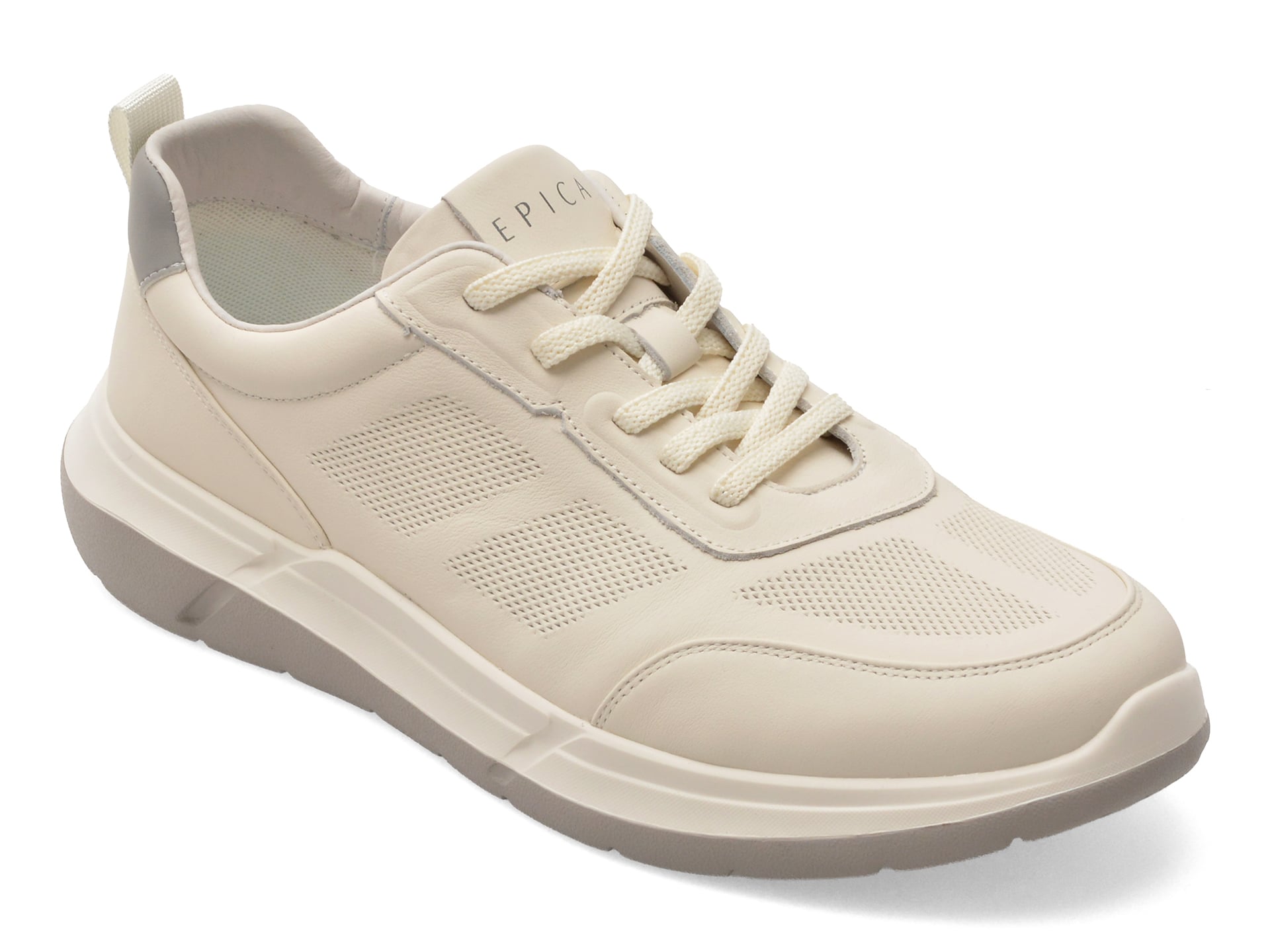 Pantofi sport EPICA albi, 250505, din piele naturala