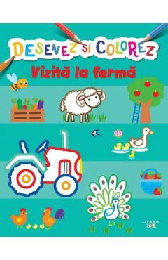 Desenez si colorez. Vizita la ferma
