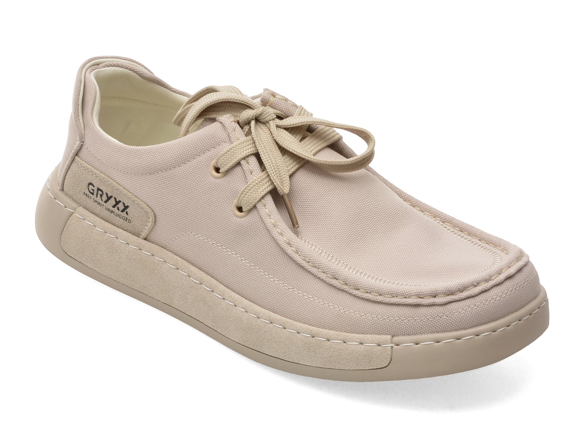 Mocasini GRYXX gri, 93662, din material textil