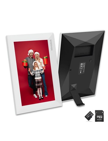 KRASSUS Rama digitala Frameo 10.1 inch cu touchscreen, conexiune WIFI si stocare interna 16GB, microUSB, MicroSD + card microSD 