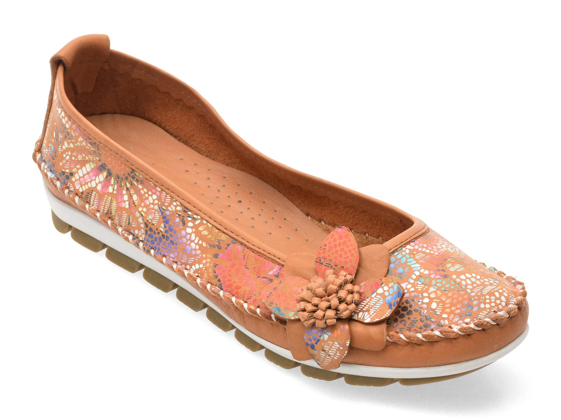 Balerini FLAVIA PASSINI maro, 127, din piele naturala