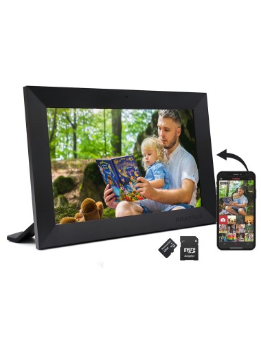 KRASSUS Rama digitala, aplicatie Frameo, 10.1 inch cu touchscreen, conexiune WIFI si stocare interna 16GB, microUSB, MicroSD, ne