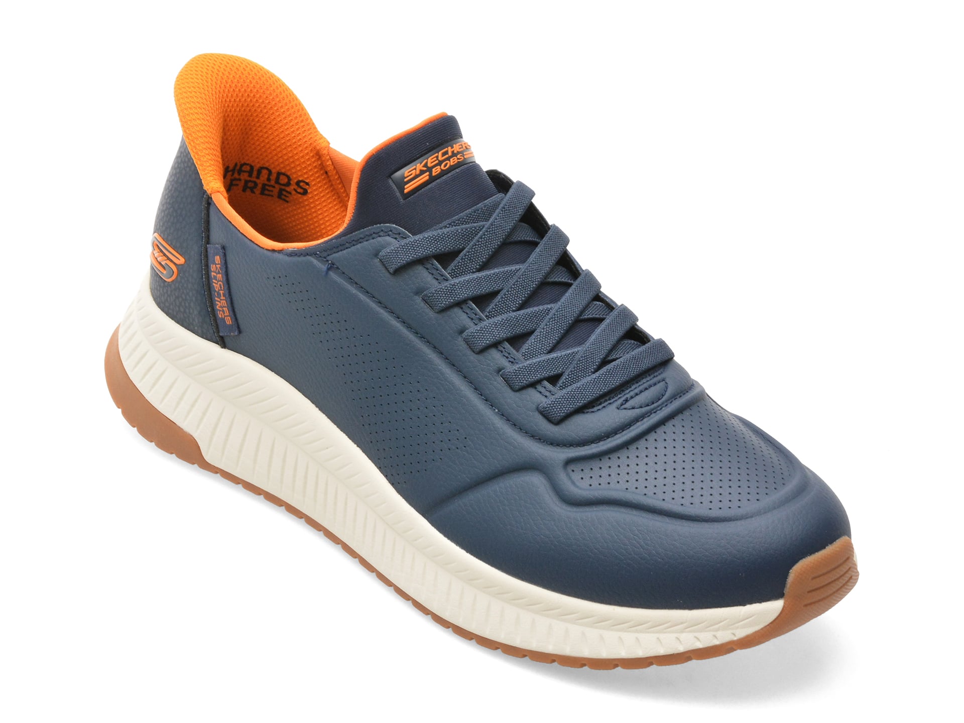 Pantofi sport SKECHERS bleumarin, BOBS SQUAD 4, din piele ecologica