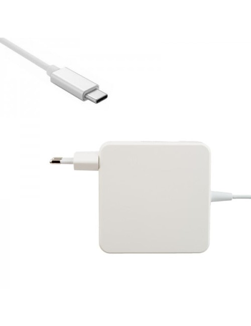 Set incarcator adaptor 87W si cablu alimentare Type C - Type C Fast Charge pentru Macbook, Nintendo, 2m