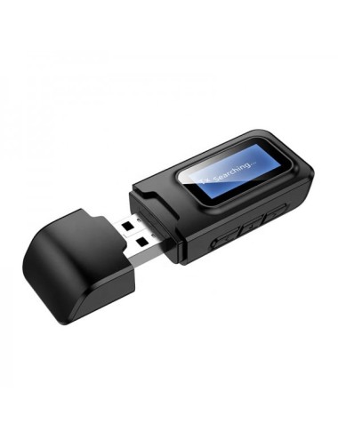 Adaptor transmitator receiver 2 in 1 semnal HIFI Bluetooth 5.0 prin USB si AUX jack 3.5