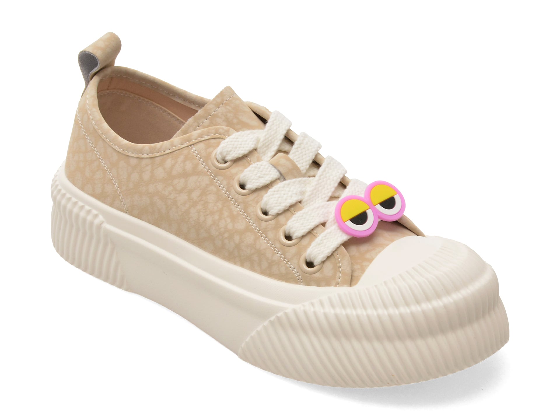 Pantofi sport PASS COLLECTION bej, MQ60010, din piele naturala