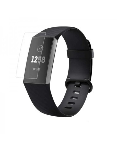 Set 3 folii de protectie ecran pentru Fitbit Charge 4 / 3 / 3E, din Hidrogel rezistent la zgarieturi, transparent