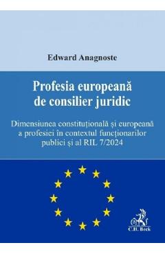 Profesia europeana de consilier juridic - Edward Anagnoste