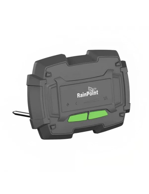 Senzor de umiditate si temperatura RainPoint pentru sol, conexiune WIFI la hub, aplicatie mobila, indicator LED, gri