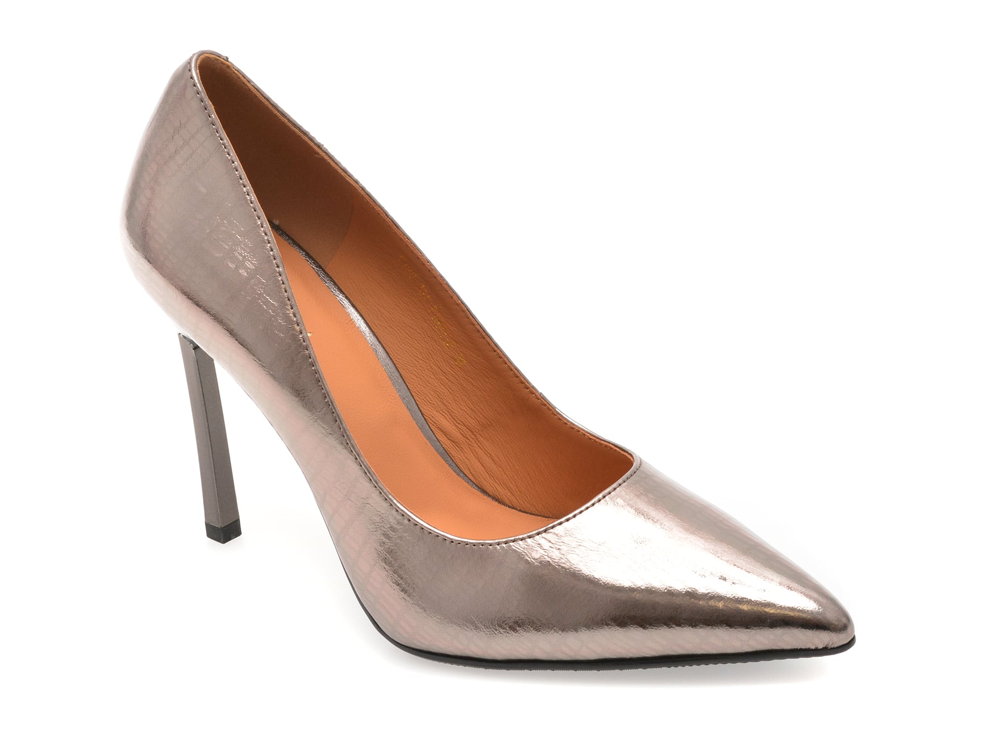 Pantofi eleganti EPICA gri, E19070, din piele naturala