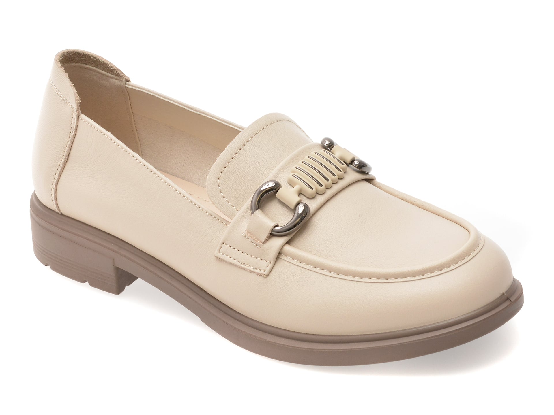 Mocasini GRYXX albi, 3778516, din piele naturala
