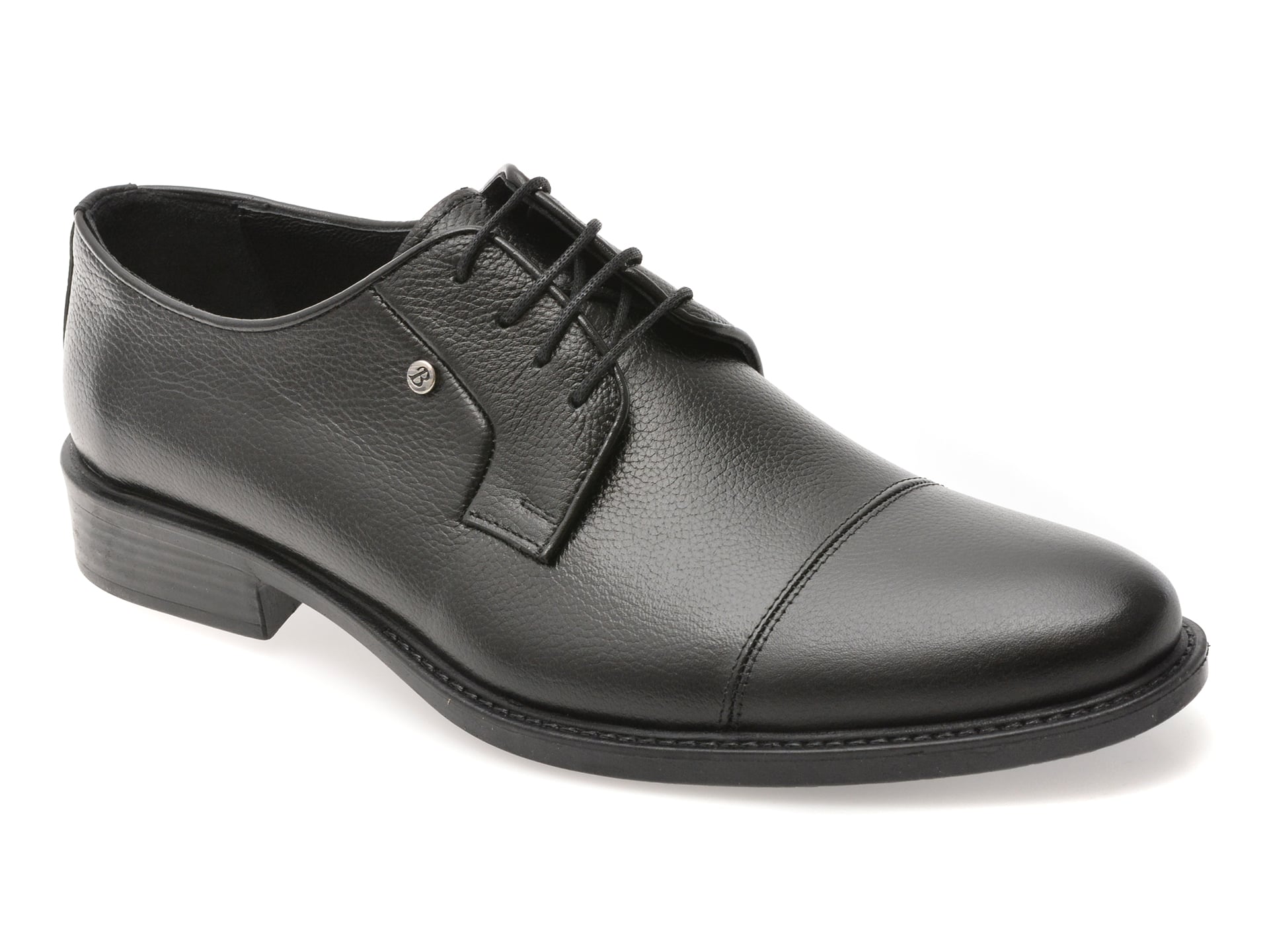 Pantofi eleganti BITE THE BULLET negri, BRL918, din piele naturala