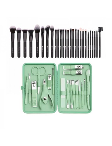 Promotie Set trusa unghii profesionala, 18 piese si 27 pensule DuCare