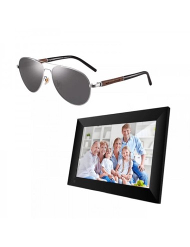 Promotie Set rama digitala 10.1 inch, touchscreen si ochelari de soare polarizati, heliomat