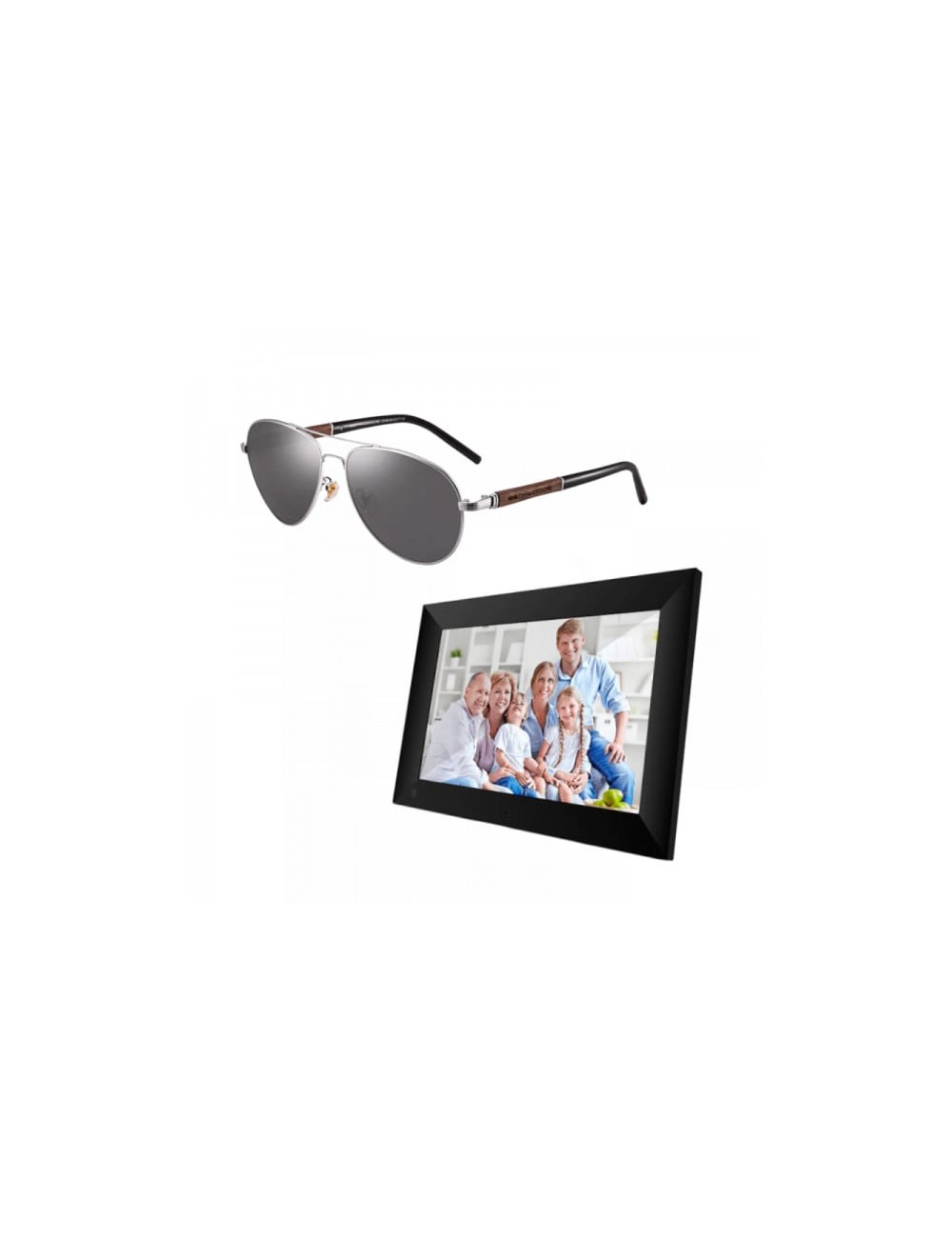 Promotie Set rama digitala 10.1 inch, touchscreen si ochelari de soare polarizati, heliomat