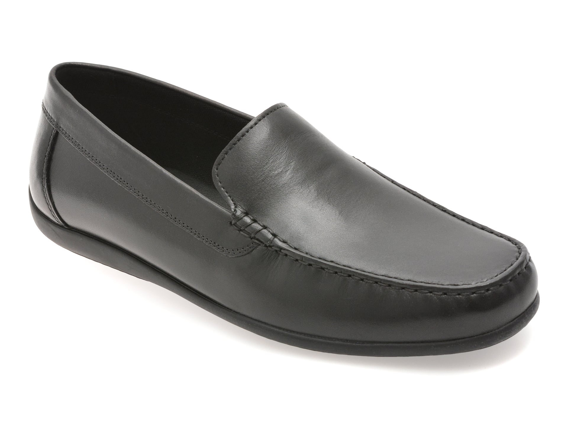 Mocasini GEOX negri, U450WB, din piele naturala