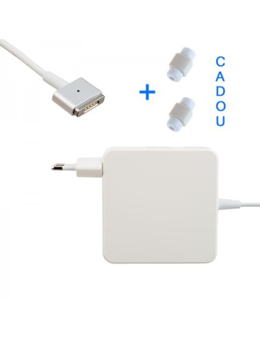 Incarcator adaptor 85W pentru Macbook in forma T, cablu alimentare magnetic si mufa MagSafe 2, 1.8 m + 2 protectii de cablu cado