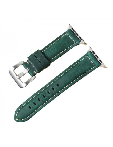 Curea Apple Watch Ultra/ 3 / 4 / 5 / 6 / 7 / 8 / SE series 42 / 44 / 45 / 49 mm, piele, verde
