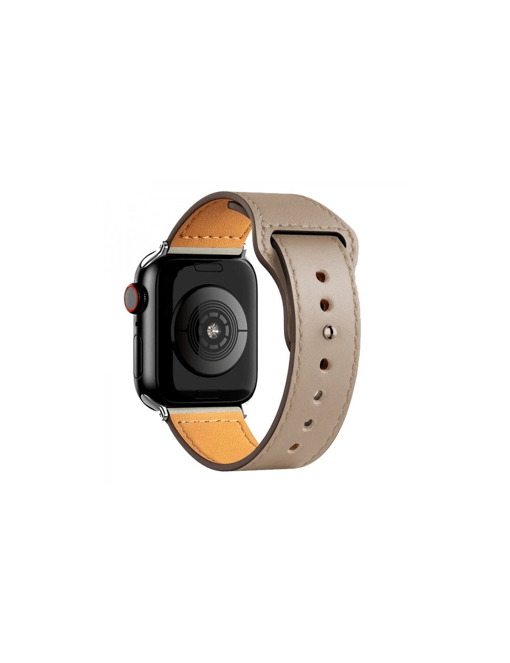 Curea Apple Watch Ultra/ 3 / 4 / 5 / 6 / 7 / 8 / SE series 42 / 44 / 45 / 49 mm, piele, gri