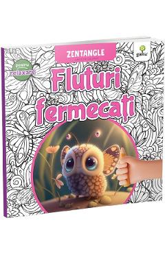 Fluturi fermecati. Carte de colorat