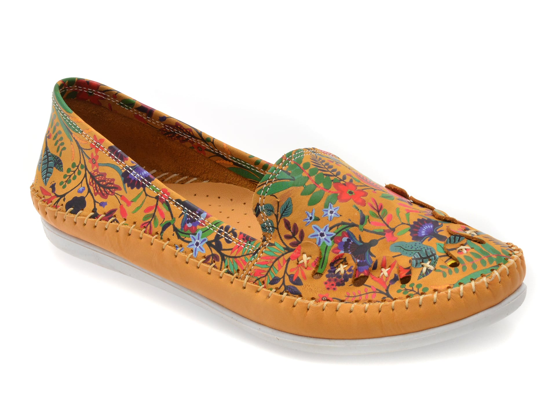 Pantofi FLAVIA PASSINI galbeni, 429, din piele naturala