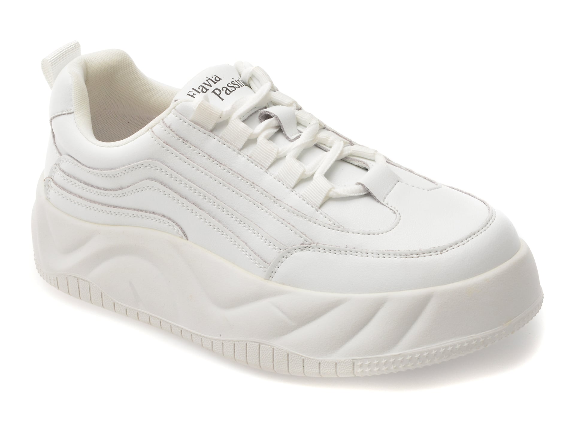 Pantofi sport FLAVIA PASSINI albi, 566, din piele naturala