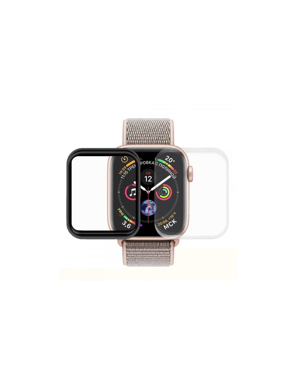 Set 5 folii de protectie ecran pentru Apple Watch Ultra 49mm, 3 folii transparente din hidrogel + 2 folii pentru ecran fullsize 