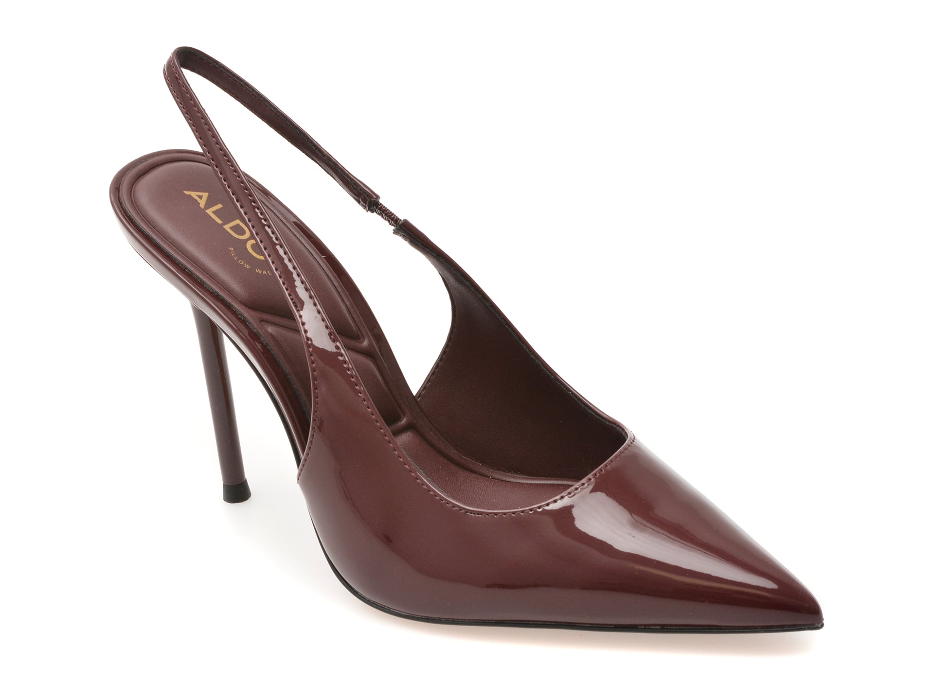 Pantofi eleganti ALDO visinii, PUCKERUP 601, din piele ecologica lacuita