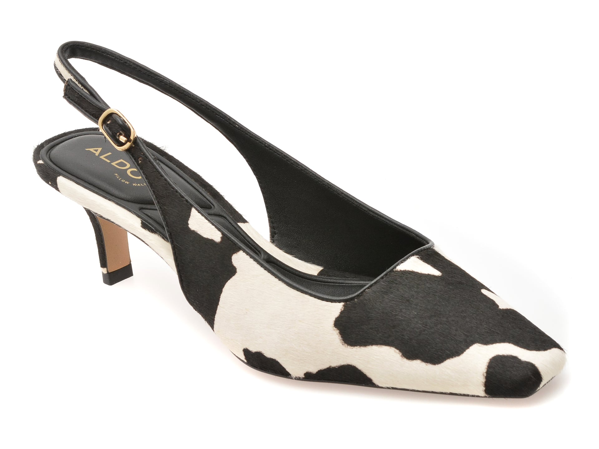 Pantofi eleganti ALDO alb-negru, GABRIELLIE 122, din piele naturala